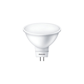 Лампа светодиодная спот 5 Вт GU5.3 MR16 4000K 400Лм 220В рефлектор LED spot 929001844608 Philips Лампа светодиодная спот 5 Вт GU5.3 MR16 4000K 400Лм 220В рефлектор LED spot 929001844608 Philips
