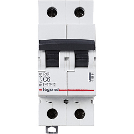 Выключатель автоматический RX3 2/6 C 4,5kA 419694 (Legrand) Выключатель автоматический RX3 2/6 C 4,5kA 419694 (Legrand)