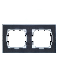 Рамка 2-местная IP44 РУ-2-БрЧ-44 черный BR-M22-44-K02 BRITE  IEK Рамка 2-местная IP44 РУ-2-БрЧ-44 черный BR-M22-44-K02 BRITE  IEK