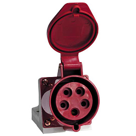 Розетка кабельная силовая стационарная наружная 135 3Р+РЕ+N 63А 380В IP67 (ps-135-63-380) EKF Розетка кабельная силовая стационарная наружная 135 3Р+РЕ+N 63А 380В IP67 (ps-135-63-380) EKF