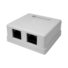 Компьютерная розетка 8P8C (RJ-45), UTP, 6, 2 порта 10-0310 SUPRLAN Компьютерная розетка 8P8C (RJ-45), UTP, 6, 2 порта 10-0310 SUPRLAN