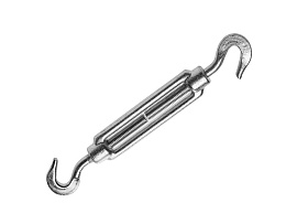 Талреп крюк-крюк DIN1480  М 5 цинк Талреп крюк-крюк DIN1480  М 5 цинк