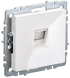 Розетка компьютерная RJ45 кат.6 РК11-БрБ белый BR-K10-2-K01 BRITE  IEK Розетка компьютерная RJ45 кат.6 РК11-БрБ белый BR-K10-2-K01 BRITE  IEK