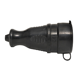 Розетка кабельная переносная одноместная с защитной крышкой каучуковая 230В 2P+PE 16A IP44 RPS-012-16-230-44-r EKF PRO Розетка кабельная переносная одноместная с защитной крышкой каучуковая 230В 2P+PE 16A IP44 RPS-012-16-230-44-r EKF PRO