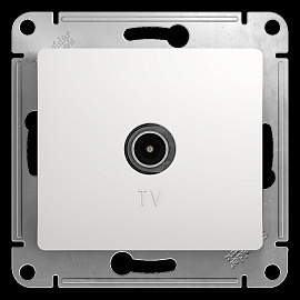 Розетка TV телевизионная GLOSSA скрытой установки оконечная 1dB механизм белый GSL000191 Systeme Electric Розетка TV телевизионная GLOSSA скрытой установки оконечная 1dB механизм белый GSL000191 Systeme Electric