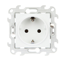Розетка 2К+З Schuko без штор белый 2450434-030 Simon 24 Harmonie Розетка 2К+З Schuko без штор белый 2450434-030 Simon 24 Harmonie