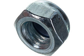 Гайка самоконтрящаяся с нейлоновой вставкой DIN985 М10 нерж. А2 Гайка самоконтрящаяся с нейлоновой вставкой DIN985 М10 нерж. А2
