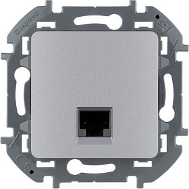 Розетка информационная RJ 45 INSPIRIA категория 5E UTP алюминий 673827 Legrand Розетка информационная RJ 45 INSPIRIA категория 5E UTP алюминий 673827 Legrand