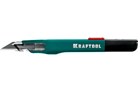 Нож с сегментированным лезвием 9 мм KRAFTOOL Grand-9 09192 Нож с сегментированным лезвием 9 мм KRAFTOOL Grand-9 09192