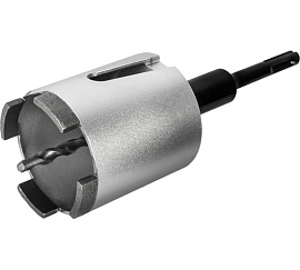 Коронка по бетону алмазная безударная 68 мм SDS-plus (4 сегмента 10мм) серия "Профи" ПРАКТИКА 908-238 Коронка по бетону алмазная безударная 68 мм SDS-plus (4 сегмента 10мм) серия "Профи" ПРАКТИКА 908-238