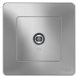 Коннектор ТВ BLANCA скрытой установки в сборе алюминий BLNTS000013 Schneider Electric Коннектор ТВ BLANCA скрытой установки в сборе алюминий BLNTS000013 Schneider Electric