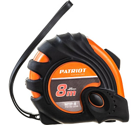 Рулетка PATRIOT MTP-8, ударопрочный корпус, обрезиненная, 8м 350005008 PATRIOT Рулетка PATRIOT MTP-8, ударопрочный корпус, обрезиненная, 8м 350005008 PATRIOT