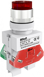 Выключатель кнопочный ABLFP диаметр 22мм LED красный 24В AC/DC ВK-22 25070DEK DEKraft Выключатель кнопочный ABLFP диаметр 22мм LED красный 24В AC/DC ВK-22 25070DEK DEKraft
