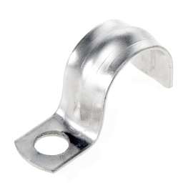 Скоба металлическая оцинкованная D-10 -11 мм  однолапковая (PR08.2530 Промрукав) Скоба металлическая оцинкованная D-10 -11 мм  однолапковая (PR08.2530 Промрукав)