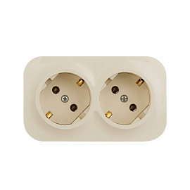 Блок розеточный Quteo 2 x 2К+З без шторок 16A - 250В~ IP20 слоновая кость 782263 Legrand Блок розеточный Quteo 2 x 2К+З без шторок 16A - 250В~ IP20 слоновая кость 782263 Legrand