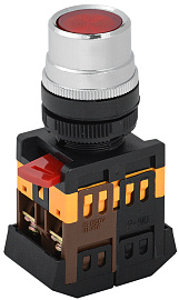 Кнопка управления красная с подсветкой ABLF-22 (К) BBT10-ABLF-K04 IEK Кнопка управления красная с подсветкой ABLF-22 (К) BBT10-ABLF-K04 IEK