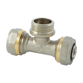 Фитинг обжимной тройник с переходом на НР 1/2"x20 Altstream 002040503 Фитинг обжимной тройник с переходом на НР 1/2"x20 Altstream 002040503