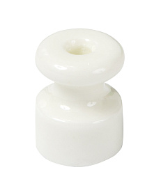 Ретро изолятор фарфоровый для наружного монтажа витой электропроводки D18,5х24мм белый GE70025-01 ТМ МЕЗОНИНЪ Ретро изолятор фарфоровый для наружного монтажа витой электропроводки D18,5х24мм белый GE70025-01 ТМ МЕЗОНИНЪ