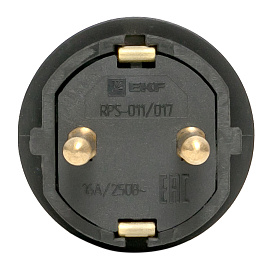 Вилка кабельная прямая каучуковая 230В, 2P+PE, 16A, IP44 EKF МАРС RPS-011-16-230-44 Вилка кабельная прямая каучуковая 230В, 2P+PE, 16A, IP44 EKF МАРС RPS-011-16-230-44
