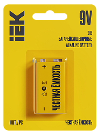 Элемент питания Alkaline 6LR61 9V  (1 шт / блистер) ABT-6LR619V-OP-L01 IEK Элемент питания Alkaline 6LR61 9V  (1 шт / блистер) ABT-6LR619V-OP-L01 IEK