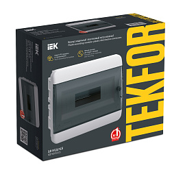 Бокс пластиковый ЩРВ-П-12 IP41 встраив. TEKFOR черн. прозр. дверь 240х290х102 TF5-KP12-V-12-41-K01-K03 /уп.4шт/ IEK Бокс пластиковый ЩРВ-П-12 IP41 встраив. TEKFOR черн. прозр. дверь 240х290х102 TF5-KP12-V-12-41-K01-K03 /уп.4шт/ IEK