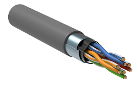 Витая пара F/UTP кат.5E 4х2х0,52 (24AWG) PVC Серая solid indoor  (305м) РФ/Т LC1-C5E04-311-S-P-R ITK Витая пара F/UTP кат.5E 4х2х0,52 (24AWG) PVC Серая solid indoor  (305м) РФ/Т LC1-C5E04-311-S-P-R ITK