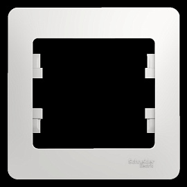 Рамка для розеток и выключателей 1 пост GLOSSA белый GSL000101 Systeme Electric Рамка для розеток и выключателей 1 пост GLOSSA белый GSL000101 Systeme Electric